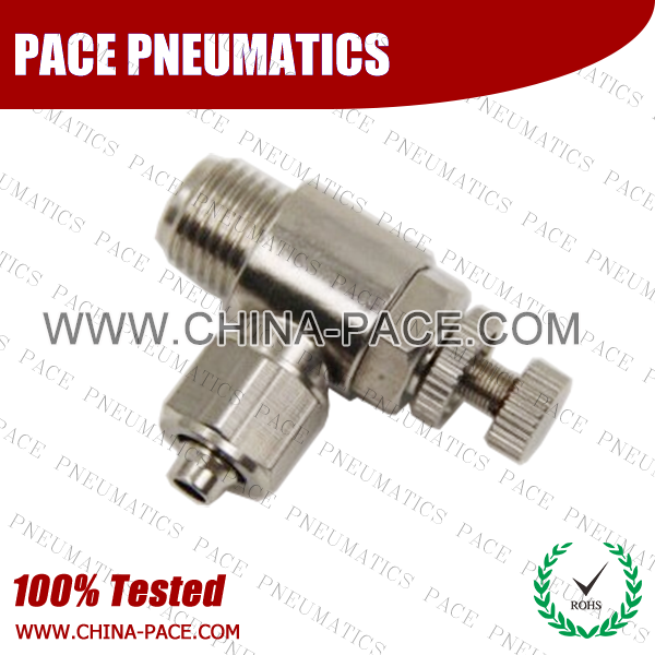 Speed Controller Rapid Screw Fittings for plastic tube, Brass connectors, Brass Pipe Joint Fittings, Pneumatic Fittings, Air Fittings, Pneumatic Fittings, Tube fittings, Pneumatic Tubing, pneumatic accessories.
